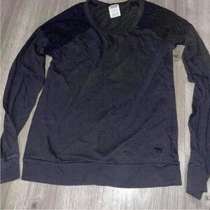 Victoria's Secret Black Long Sleeve Tee
